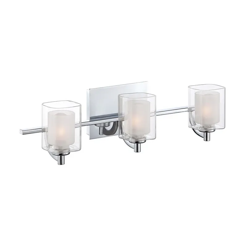 Speciale Aanbieding Wandlamp Kolt IP44 met dubbele glazen kap, 3-lamps