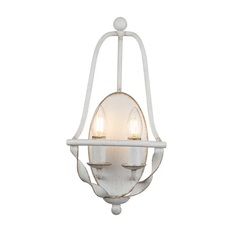 Bradbury wandlamp, 2-lamps, wit Merkproduct