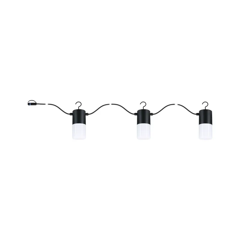 Laatste Versie Paulmann Plug & Shine buitenlicht ketting Tubs antraciet 3xE14