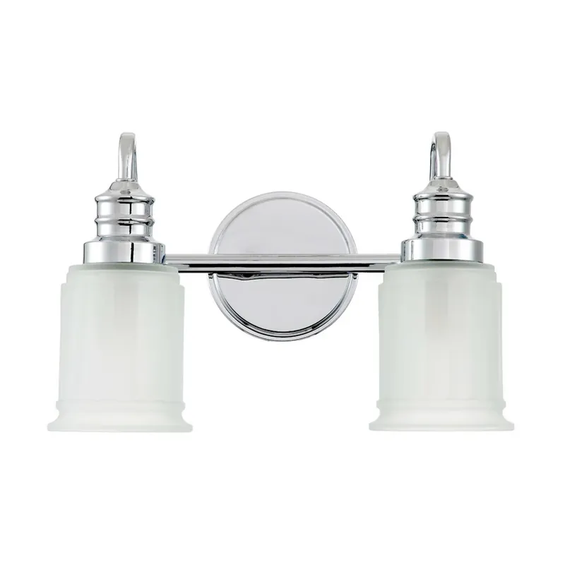 Rechtstreeks Van De Fabrikant Wandlamp Swell IP44, 2-lamps, gepolijst chroom