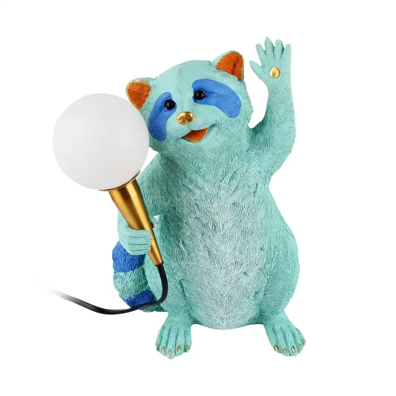 Shop Nu KARE Racoon tafellamp, meerkleurig, kunsthars, hoogte 31 cm
