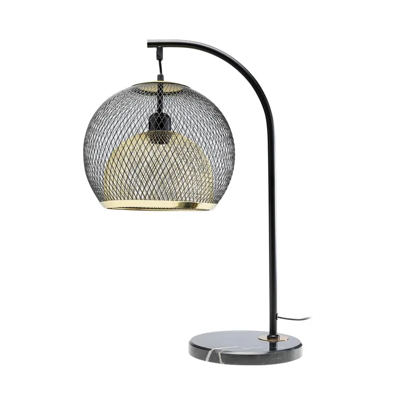 Shop Nu Kare tafellamp Grato, PVC, staal, marmer, hoogte 62 cm