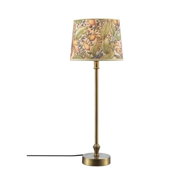 Gecertificeerd PR Home tafellamp Liam, messing, kap Sofia Theo beige