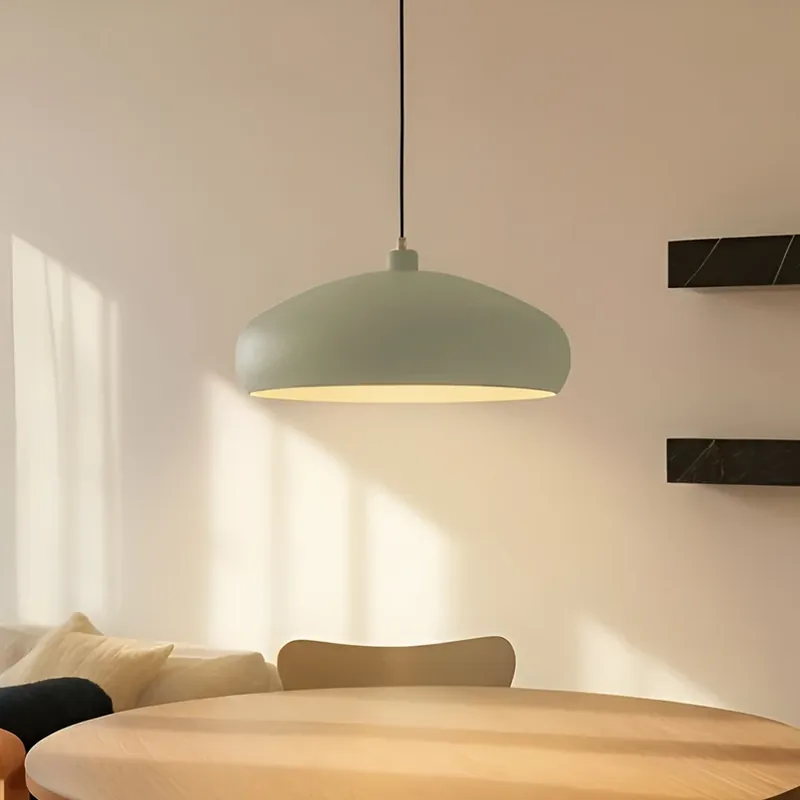 Voordeelprijs Lindby hanglamp Elover, lichtgroen, Ø 45 cm, ijzer