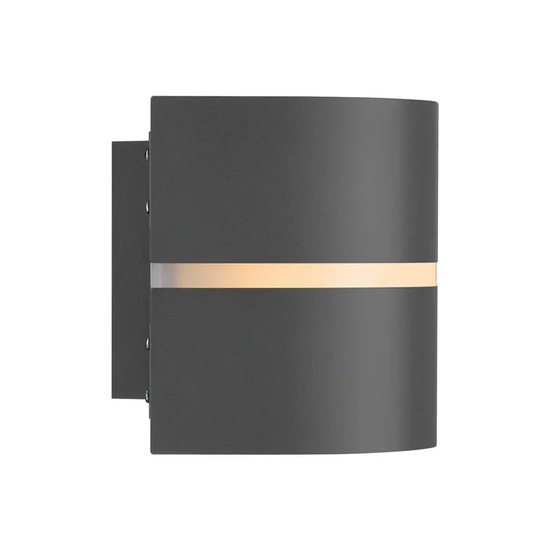 Betrouwbaar Sibelis buitenwandlamp, E27, kunststof, antraciet