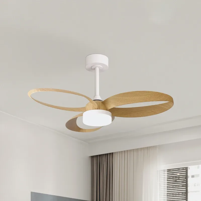 Aanbieding LED plafondventilator Infinity houtlook DC, stil, Ø 93 cm, CCT