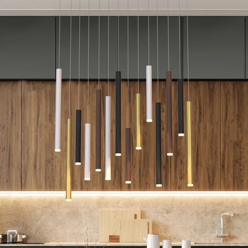 Beperkte Voorraad Hanglamp Cala, 14-lichts, lang, aluminium, ijzer