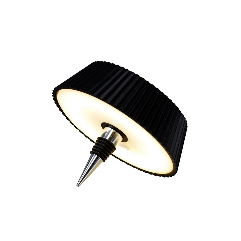 LED tafellamp Relax, zwart, fles, oplaadbare batterij Bestel Nu