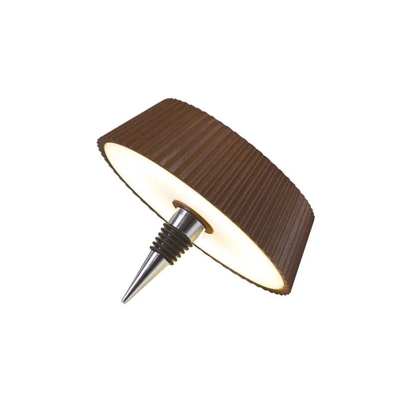 LED tafellamp Relax, corten, bottle top, oplaadbare batterij Weekendaanbieding