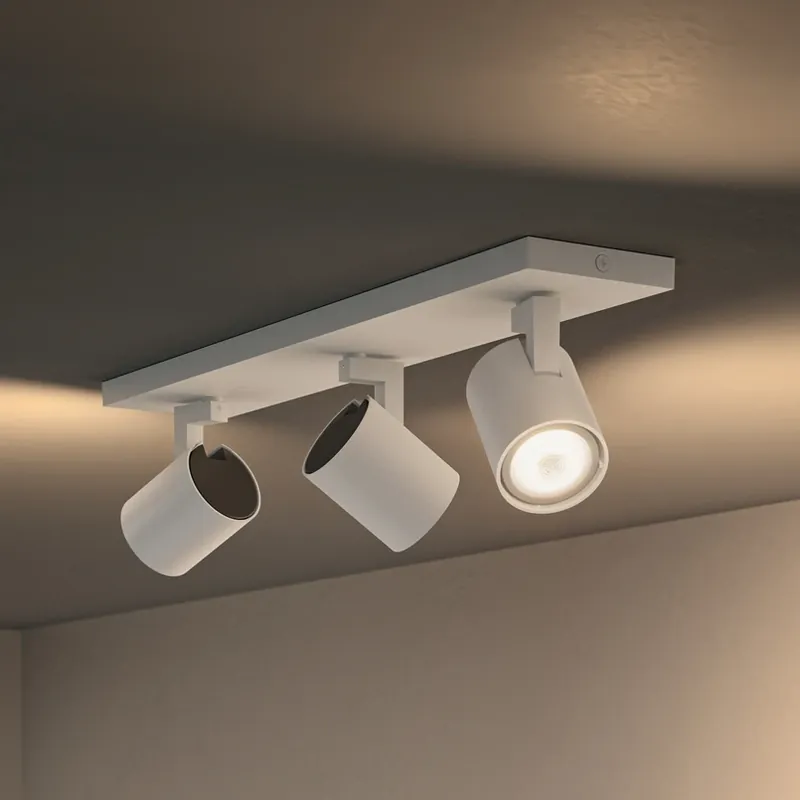 Philips Hue Runner LED-spot, 3-lamps, dimschakelaar, wit Favoriet