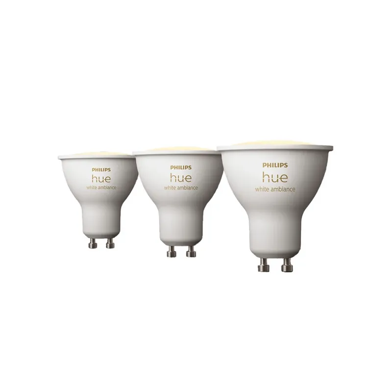 Philips Hue White Ambiance GU10 4,2W reflectorlamp 3-pack Gratis Retour