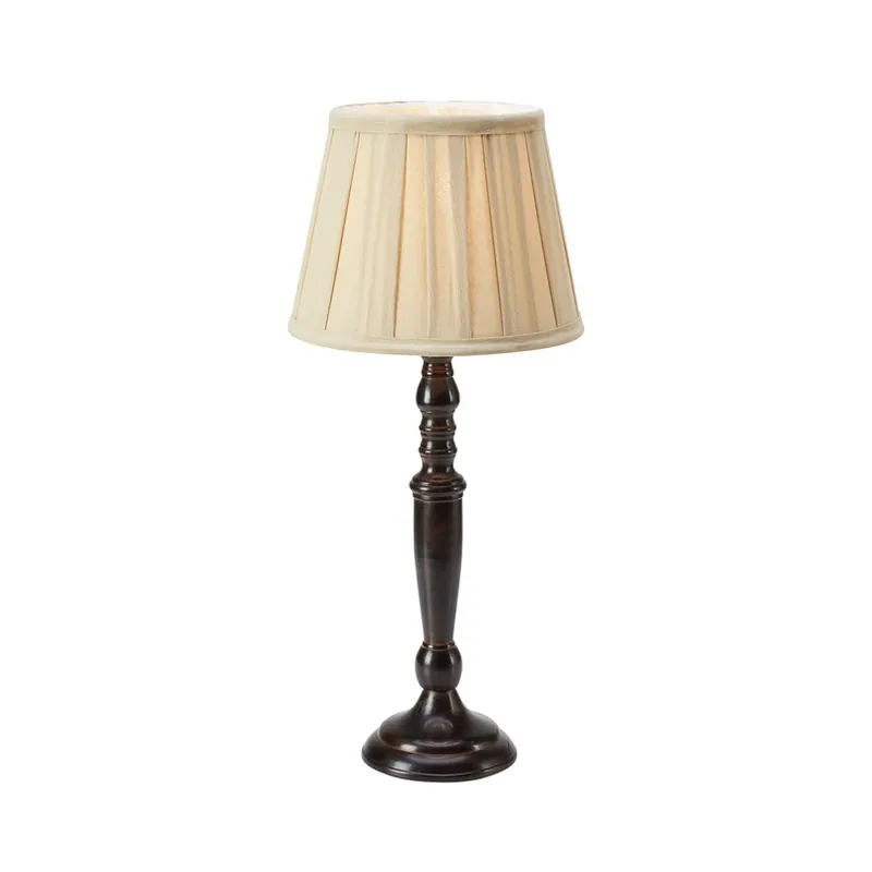 Favoriet Tafellamp Chocolat, hoogte 46 cm, beige/bruin, metaal/stof