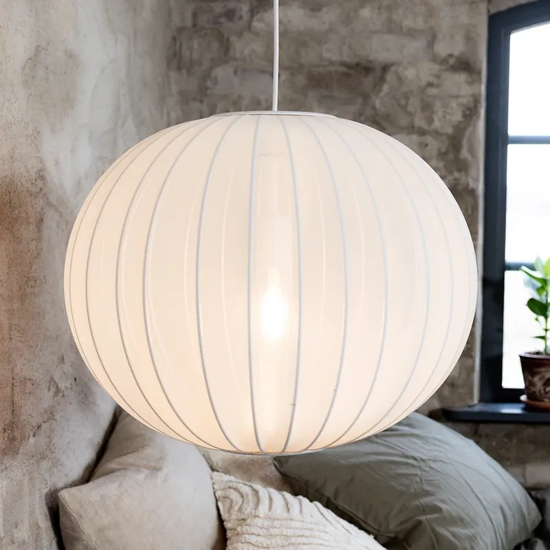 Must-Have Hanglamp Florence, wit, Ø 50 cm, nylon