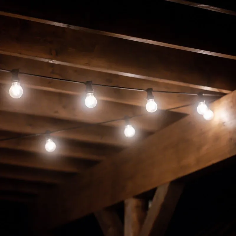 PR Home lichtketting helder, helder / zwart Op = Op