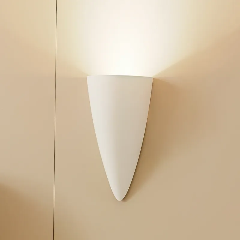 Wandlamp Lindby Pascali, hoogte 42 cm, wit, gips Voordeelprijs