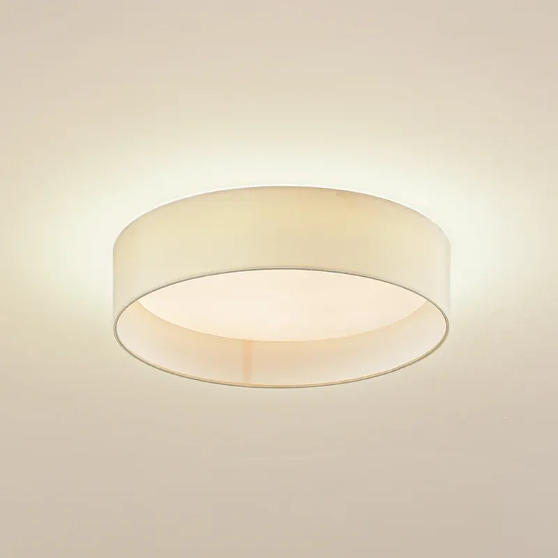 Weekendaanbieding Lindby LED plafondlamp Eilif, stof, wit, Ø 40 cm, CCT