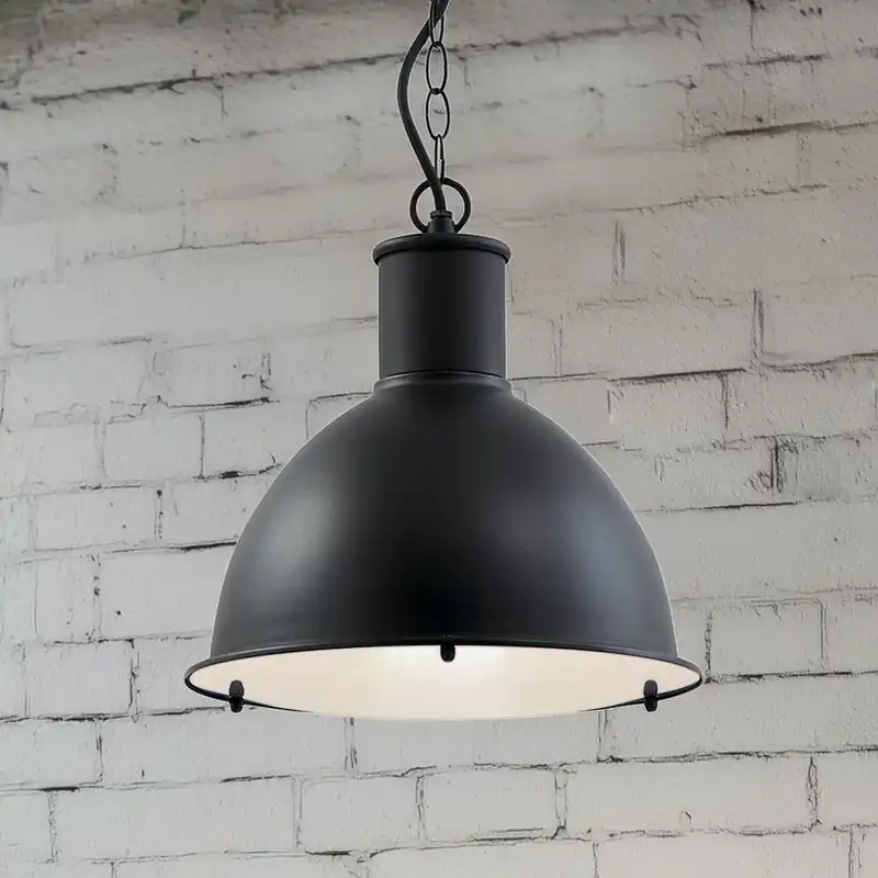 Weekendaanbieding Lindby Luciane buiten hanglamp, zwart, aluminium, Ø 31,8 cm