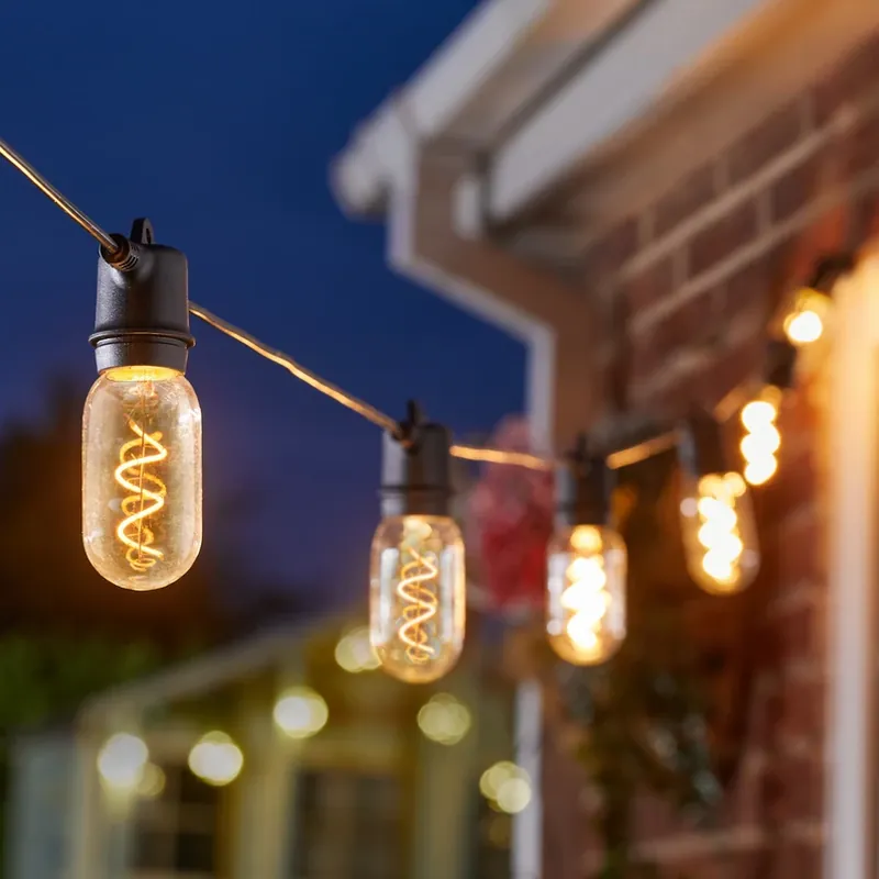 LED lichtketting op zonne-energie Vintage 365, 8-lamps, glas, IP44 Favoriet