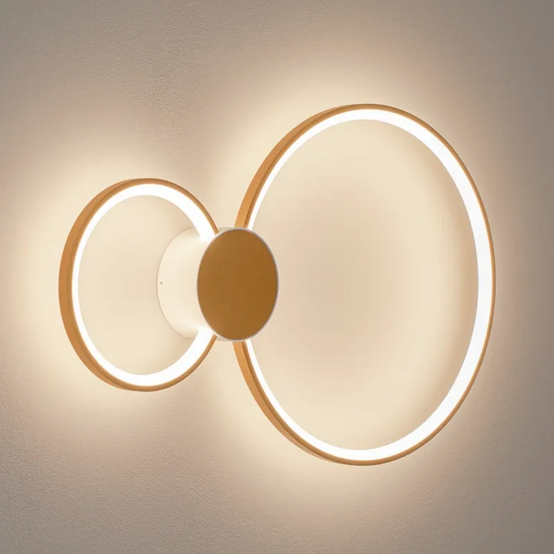 Koopje Bega LED wandlamp 51298.4 , fluweel messing, metaal, DALI