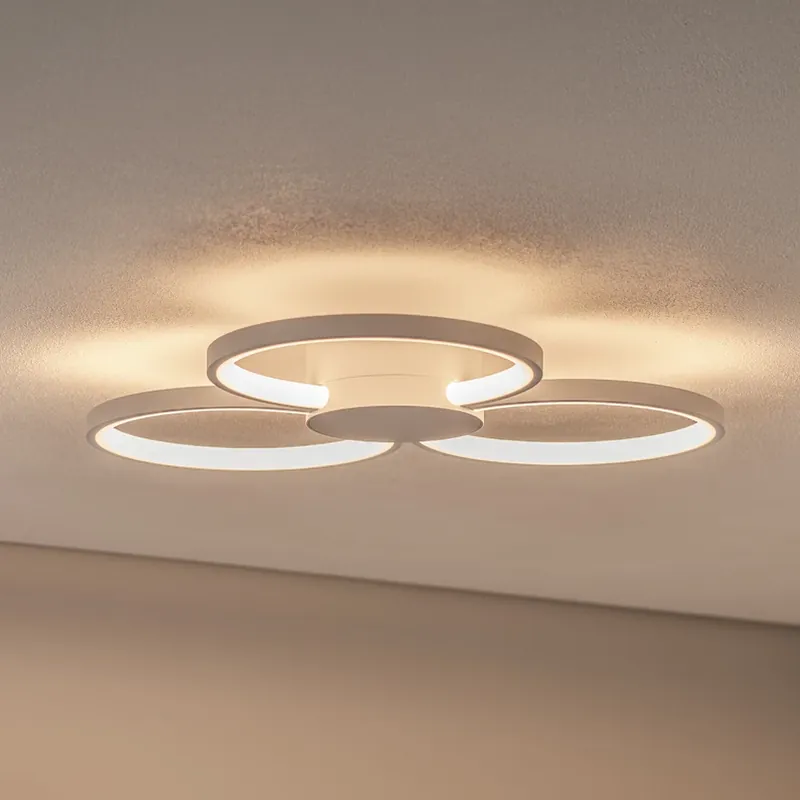 Bega plafondlamp 51299.1, fluweelwit, metaal, DALI Direct Beschikbaar