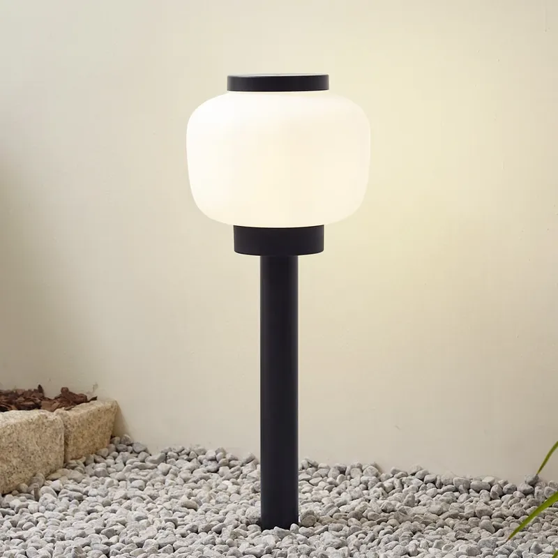 Aanbieding Lindby Orfeas sokkellamp, zwart/wit, aluminium, Ø 24 cm
