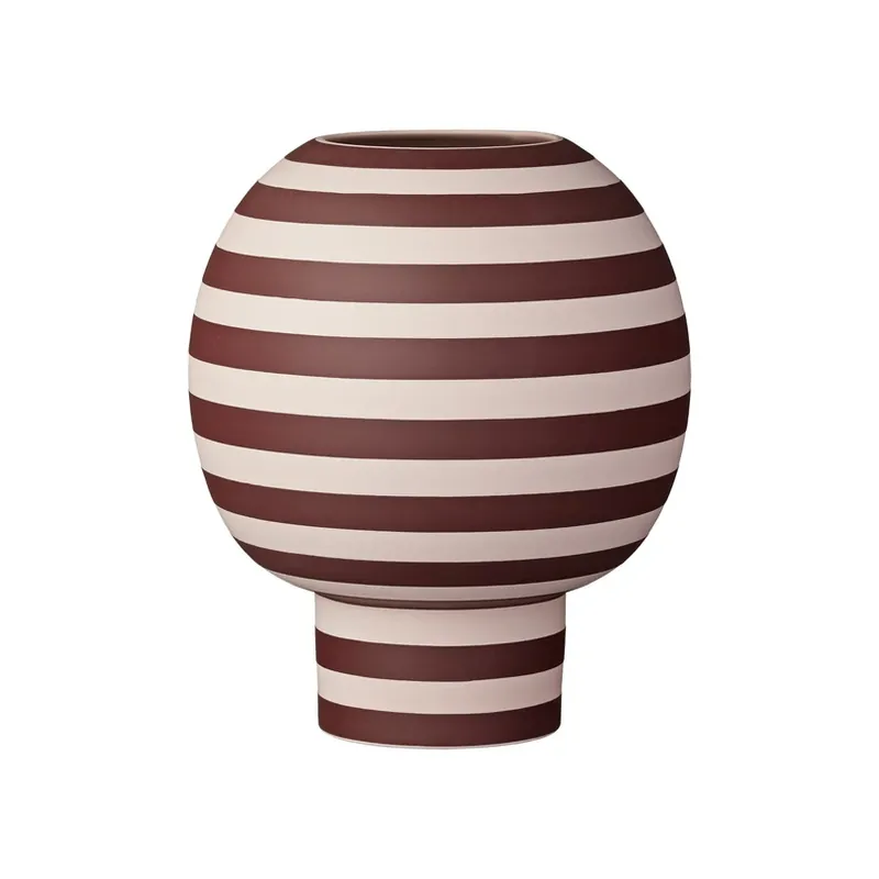 AYTM Varia vaas, rood, Ø 18 cm, hoogte 21 cm, keramiek Hoge Kwaliteit