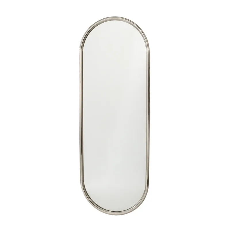 AYTM Spiegel Angui, zilverkleurig, hoogte 78 cm, glas, staal Lage Kosten