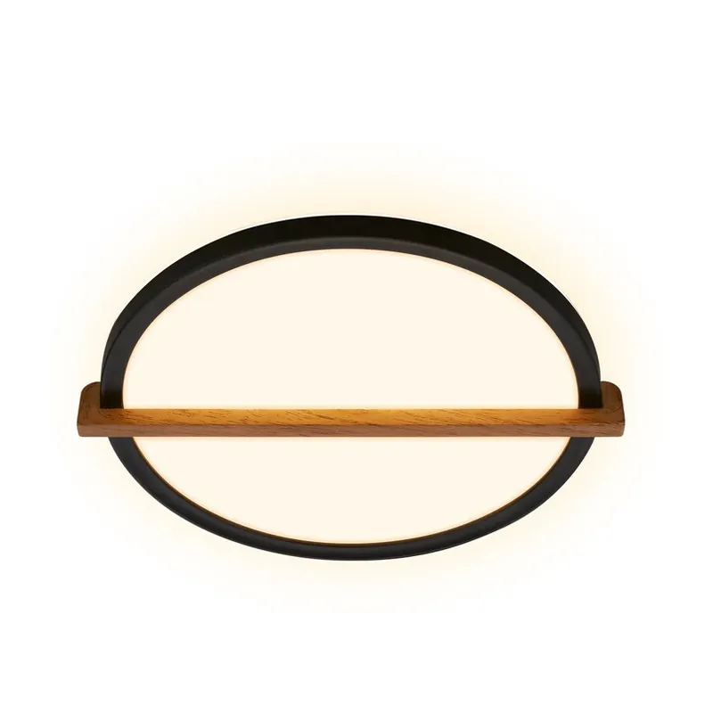 Uitverkoop Remsa plafondlamp, Ø 30 cm, kunststof, zwart