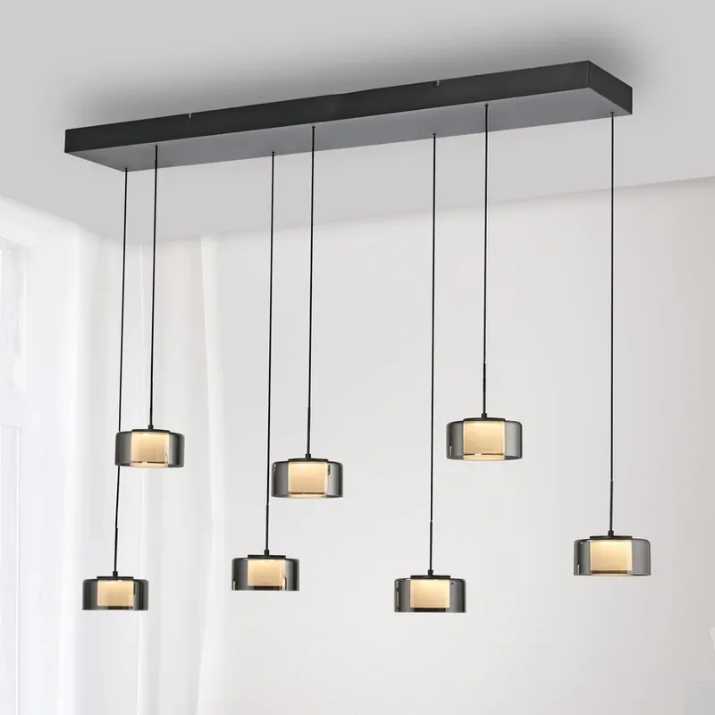 Voordeelprijs Paul Neuhaus LED hanglamp Rika, 135 cm, glas, dimbaar