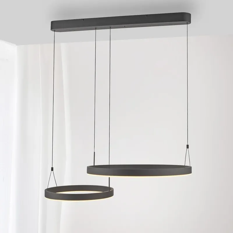 Exclusieve Aanbieding Paul Neuhaus Esko LED hanglamp, zwart, lengte 90 cm