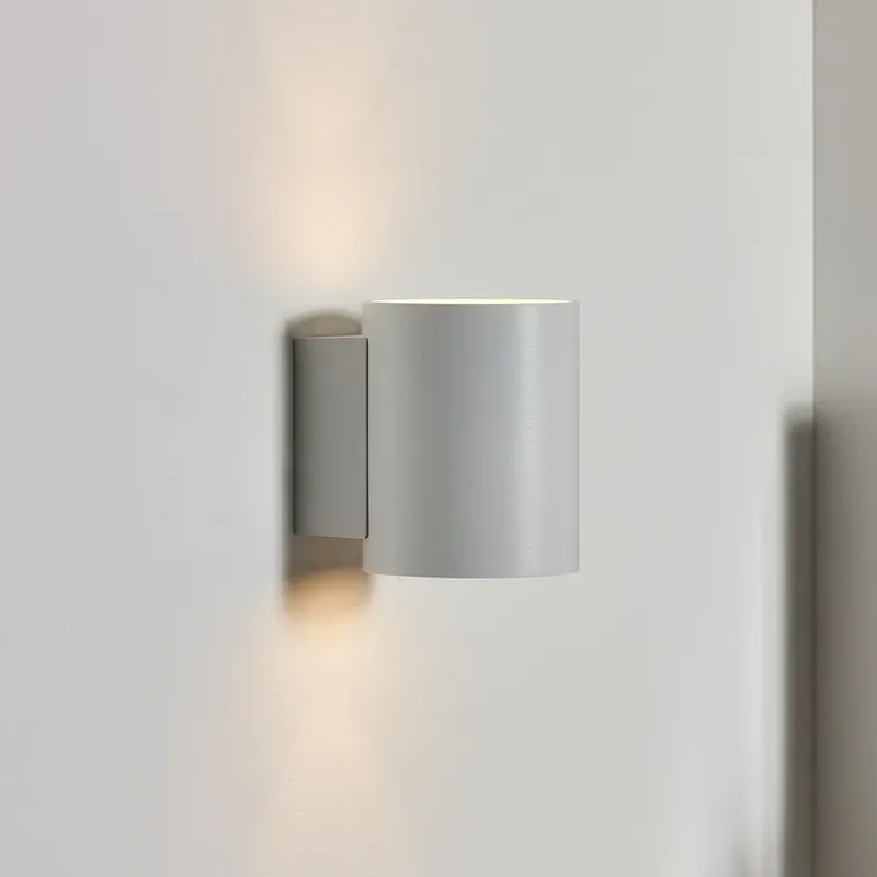 Wandlamp Xera, wit, Ø 8 cm, downlight, aluminium Rechtstreeks Van De Fabrikant