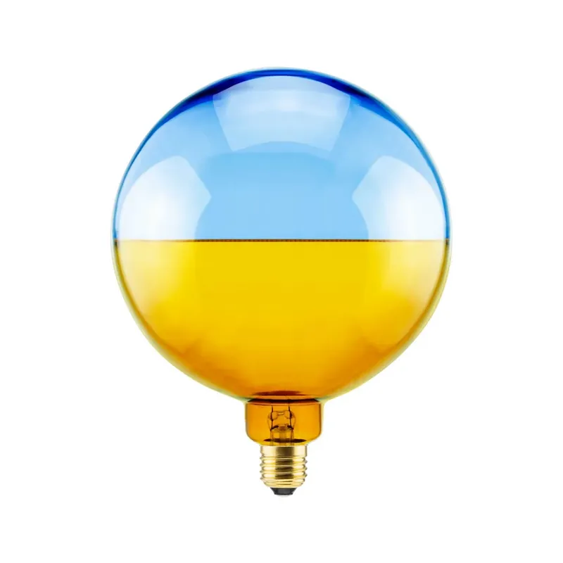 Bestel Nu Segula LED globe Illusion, E27 G190 blauw/amber 6W 1.900K dimbaar