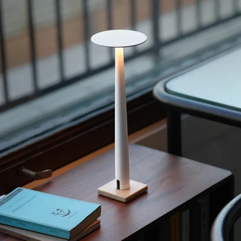 Veilige Betaling Nemo LED tafellamp Portofino, wit, marmer
