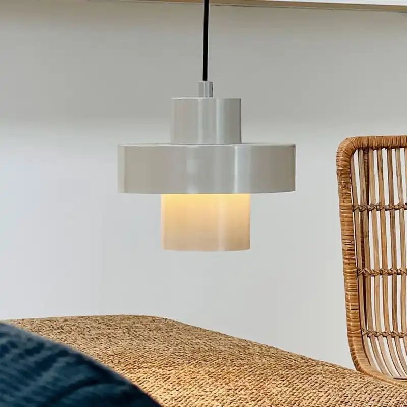 Exclusieve Aanbieding Dyberg Larsen hanglamp Stoke, grijs, Ø 20 cm, metaal