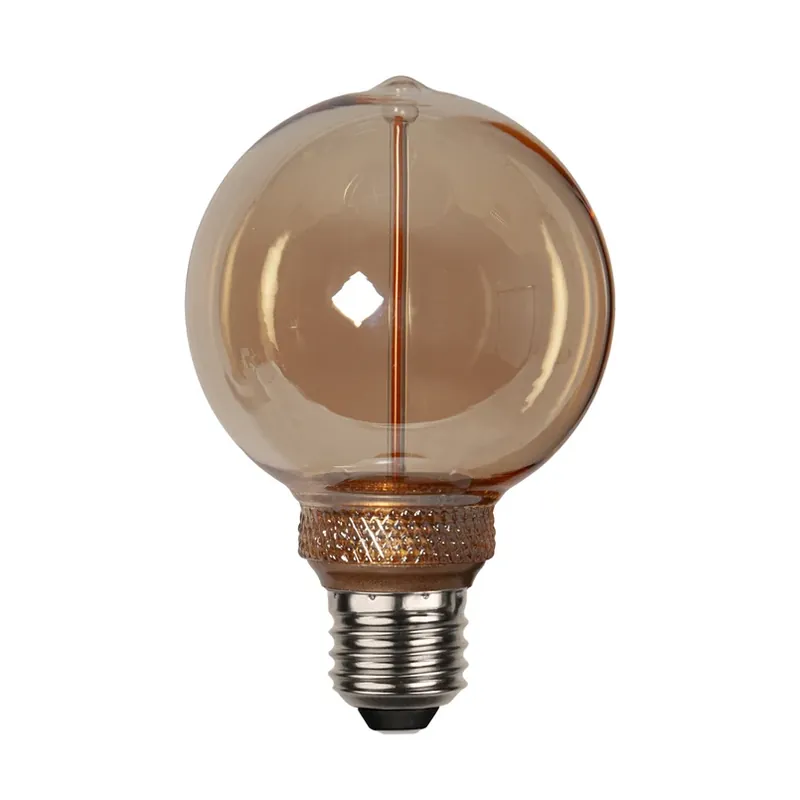 Voordeelprijs LED lamp DecoLED One G80 E27 2 W amber 1.800K 3-staps