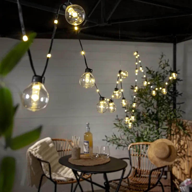 Beperkt Aanbod LED lichtketting Bolla, helder, kunststof Lengte 5,3 m 20-fl.