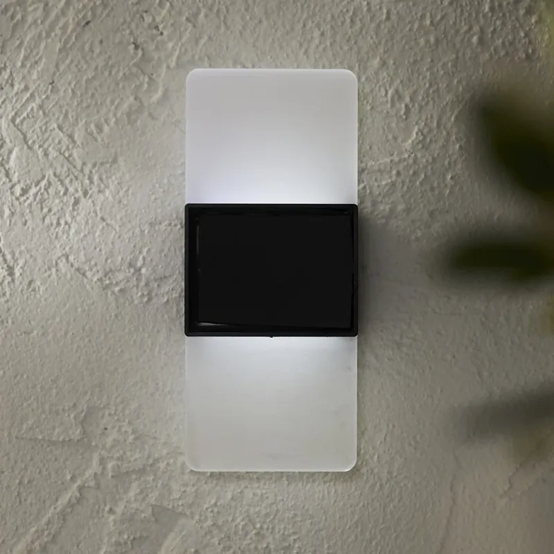 LED buiten wandlamp Wally, 14x6 cm wit mat CCT Shop Nu