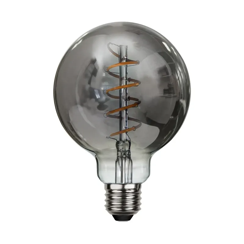 LED filament lamp Spiraal, G95, E27, 2 W grijs dimbaar Lage Kosten