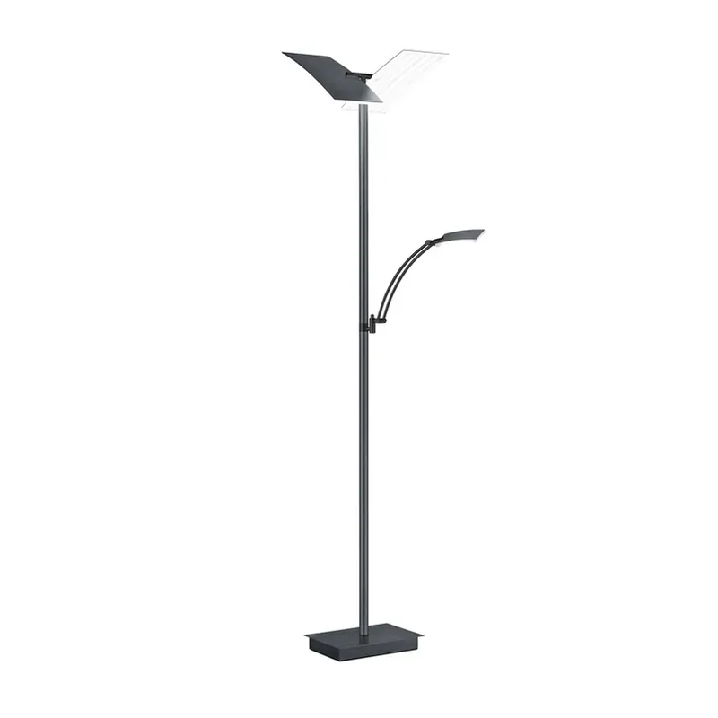 LED vloerlamp Andy, 3-lamps, antraciet, CCT, dimmer Hete Deal