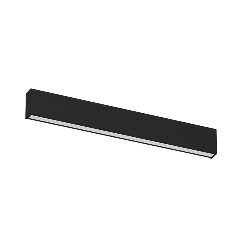 LED wandlamp Box W2 bi-emissie, B 61,9 cm, zwart, 2700 K Finale Uitverkoop