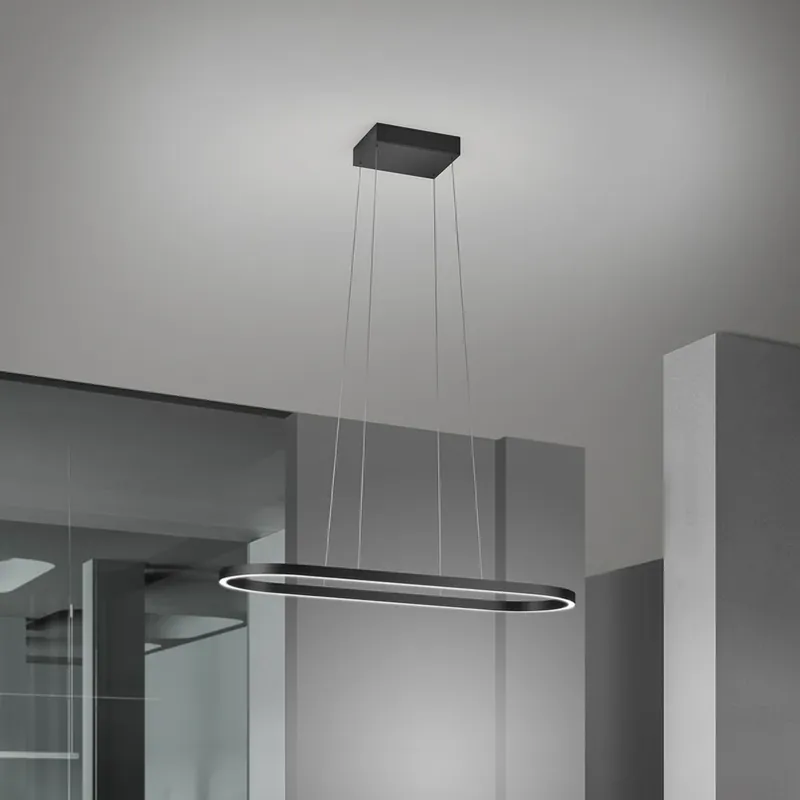 Meest Verkocht LED hanglamp Elin, zwart, gebarenbediening