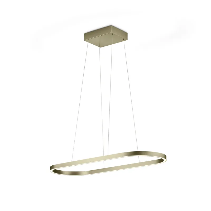 Gratis Retour LED hanglamp Elin, brons, gebarenbediening