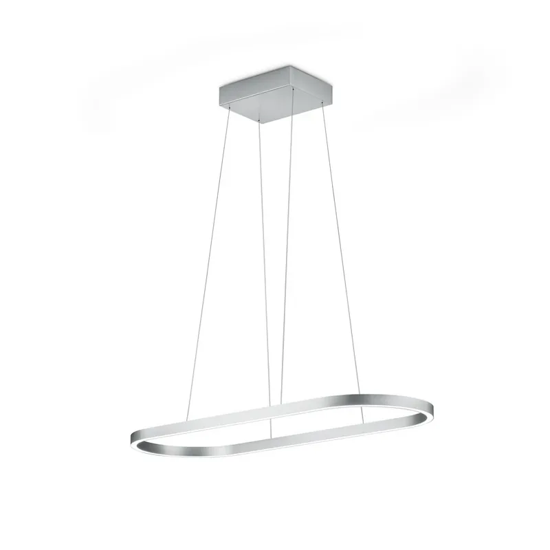 Alleen Vandaag LED hanglamp Elin, mat nikkel, gebarenbediening