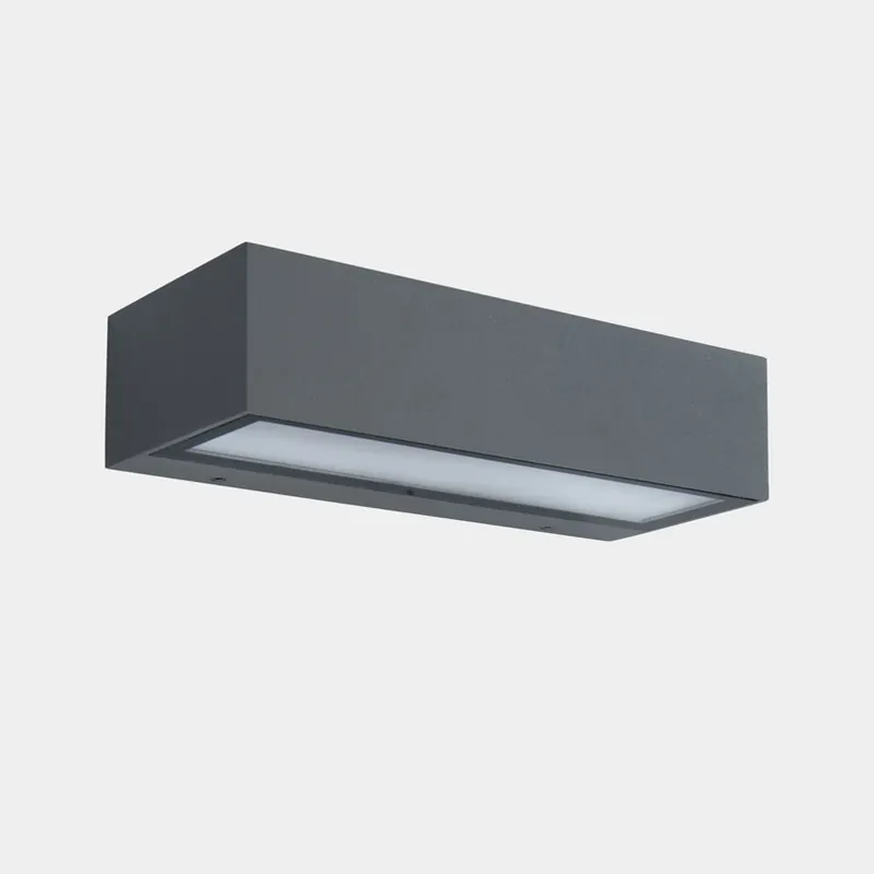 Exclusieve Aanbieding LEDS-C4 LED buiten wandlamp Nemesis, grijs, breedte 19,5 cm