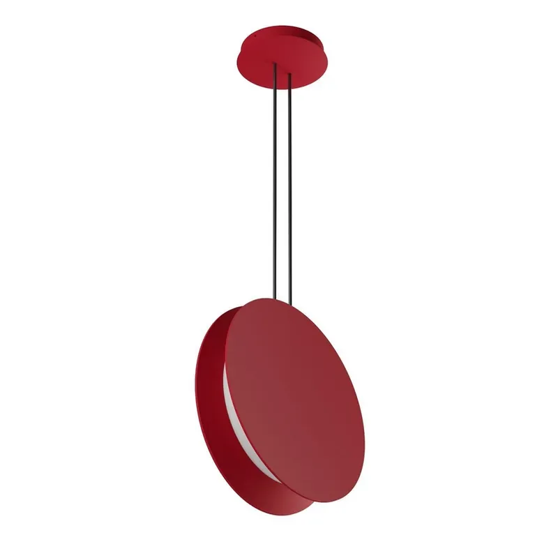 LED hanglamp Yo-Yo, rood, 2.700 K, aluminium, PMMA, dimbaar Koop Vandaag