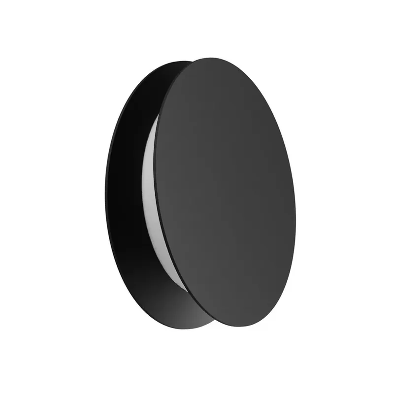 Yo-Yo LED wandlamp, zwart, 2.700 K, aluminium, PMMA, dimbaar Superprijs