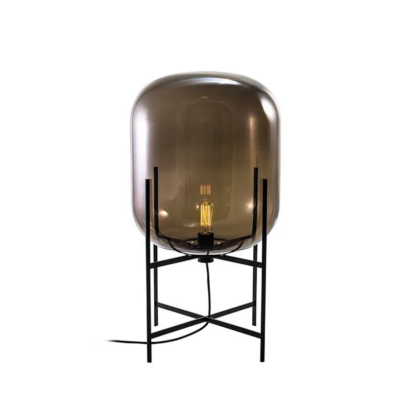 pulpo vloerlamp Oda Medium, rookgrijs/zwart, hoogte 85 cm Beste Prijs