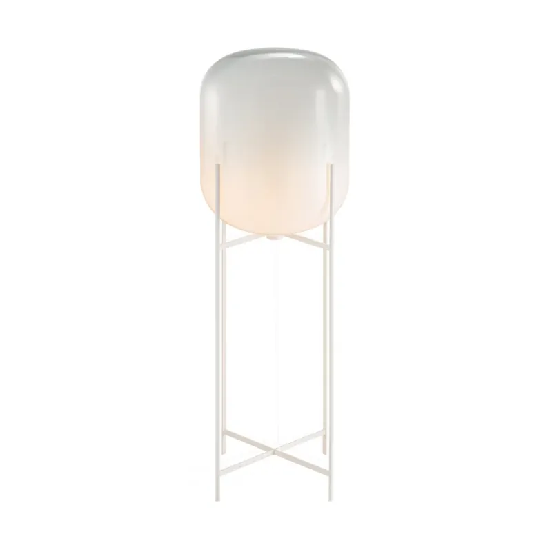 Beperkt Aanbod pulpo vloerlamp Oda Big, maanlicht wit/wit, hoogte 140 cm