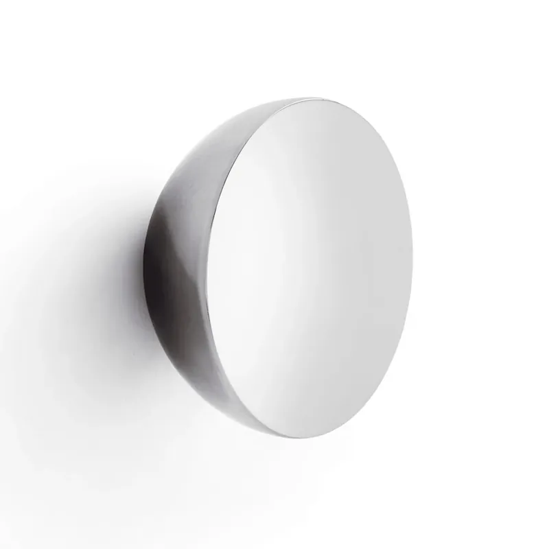 Dagaanbieding New Works Wandspiegel Aura Large, Ø 13 cm, roestvrij staal
