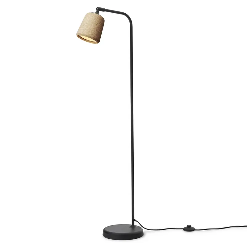 Weekendaanbieding New Works vloerlamp materiaal, bruin, kurk, hoogte 125 cm